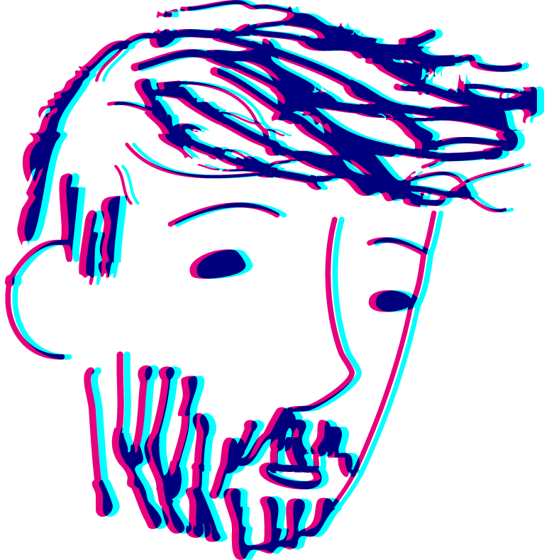 Drawn portrait of Adrià Lucas
